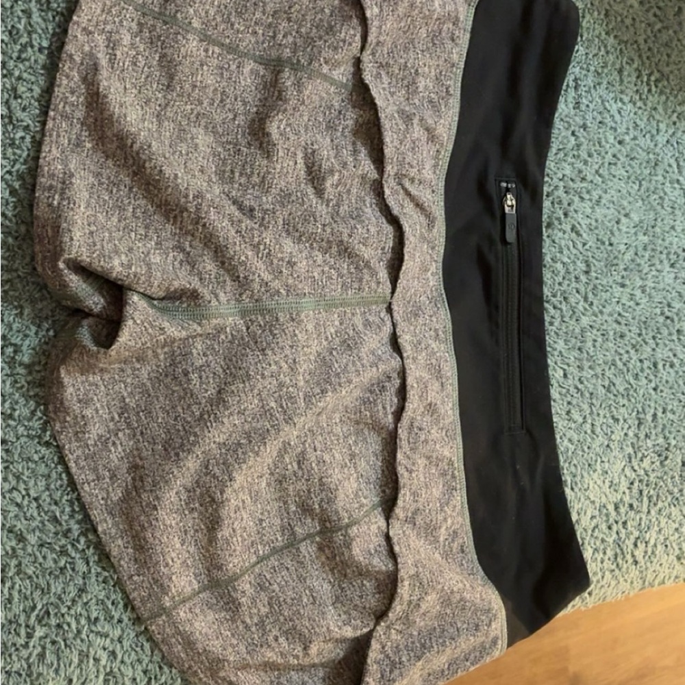 Gray and Black Lululemon Shorts